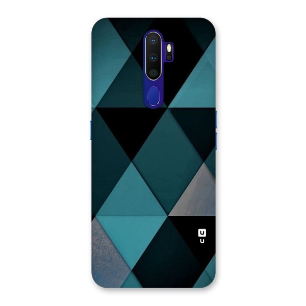 Green Black Shapes Back Case for Oppo A9 (2020)