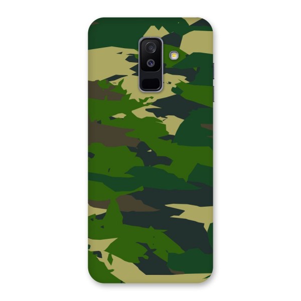Green Camouflage Army Back Case for Galaxy A6 Plus