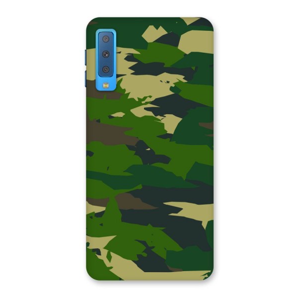 Green Camouflage Army Back Case for Galaxy A7 (2018)