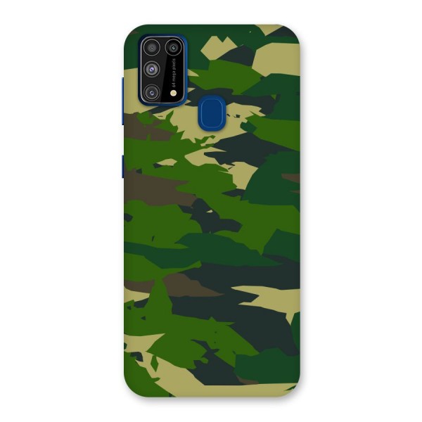 Green Camouflage Army Back Case for Galaxy F41