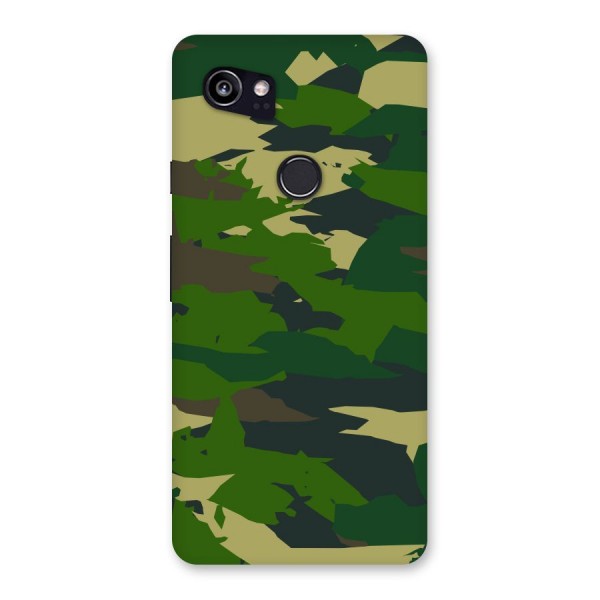 Green Camouflage Army Back Case for Google Pixel 2 XL
