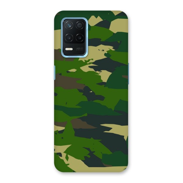 Green Camouflage Army Back Case for Realme 8 5G