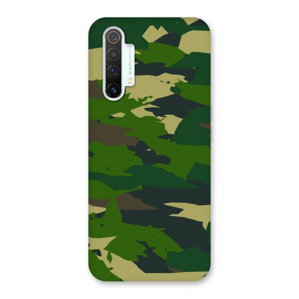 Green Camouflage Army Back Case for Realme X3 SuperZoom