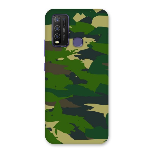 Green Camouflage Army Back Case for Vivo Y50