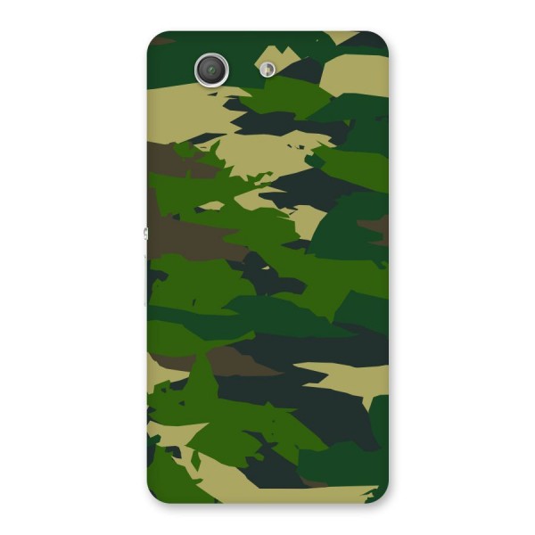Green Camouflage Army Back Case for Xperia Z3 Compact