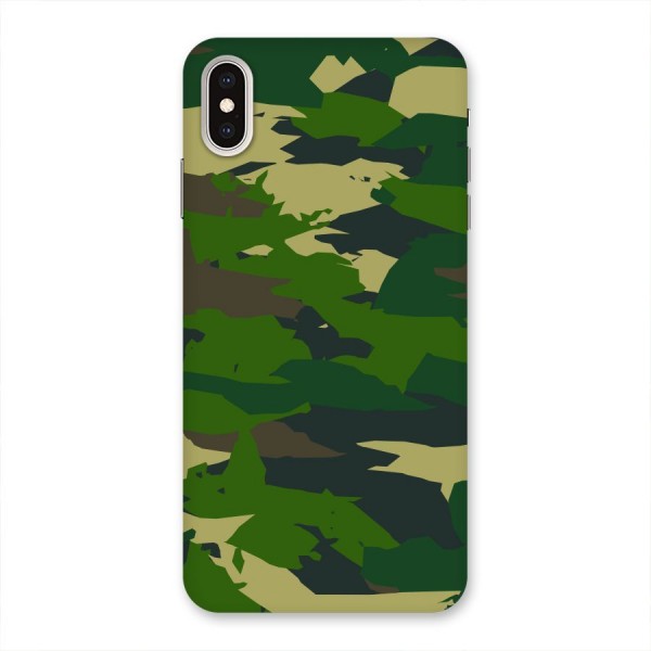 Green Camouflage Army Back Case for iPhone XS Max