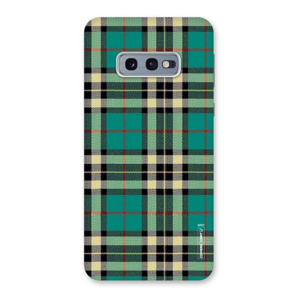 Green Check Back Case for Galaxy S10e