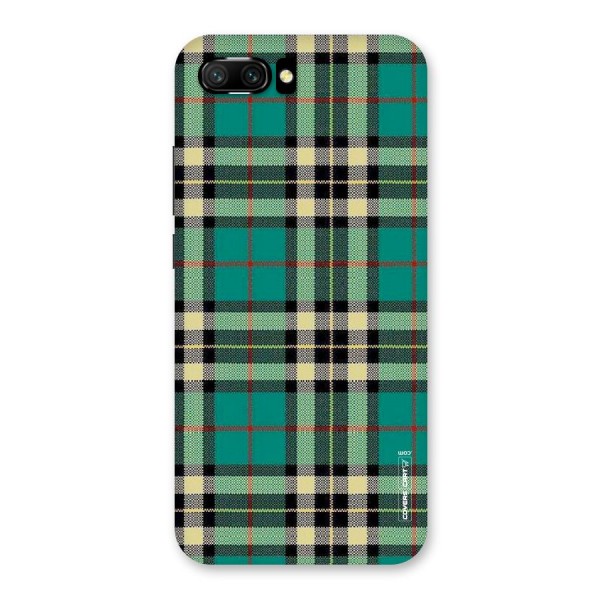 Green Check Back Case for Honor 10