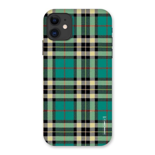 Green Check Back Case for iPhone 11