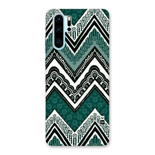 Green Chevron Back Case for Huawei P30 Pro