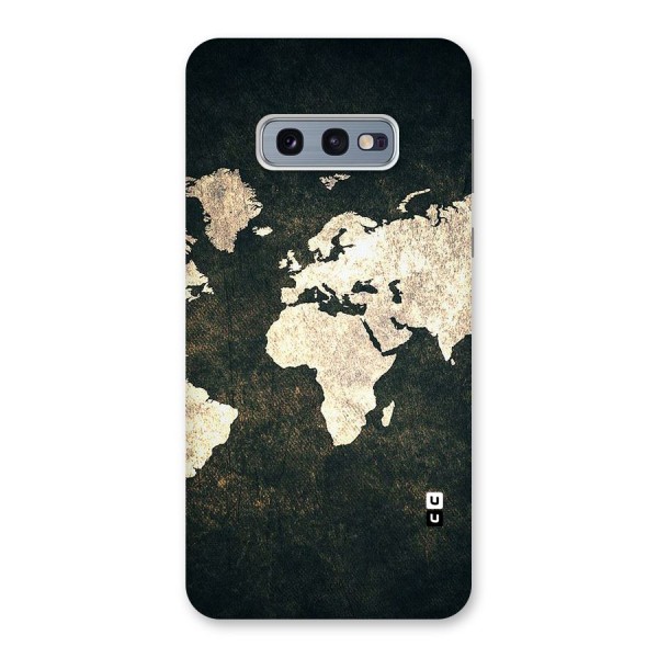 Green Gold Map Design Back Case for Galaxy S10e