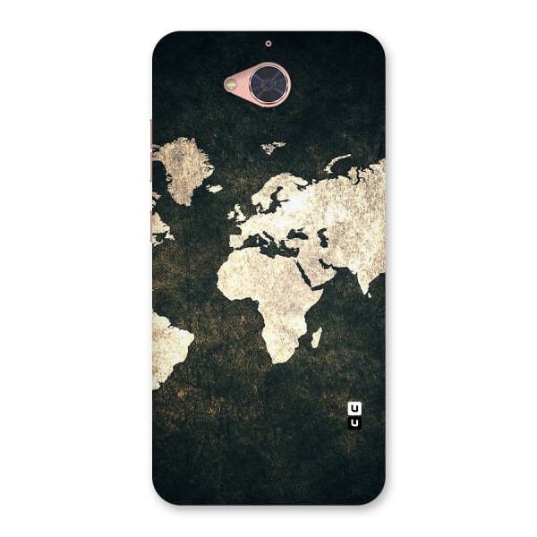 Green Gold Map Design Back Case for Gionee S6 Pro