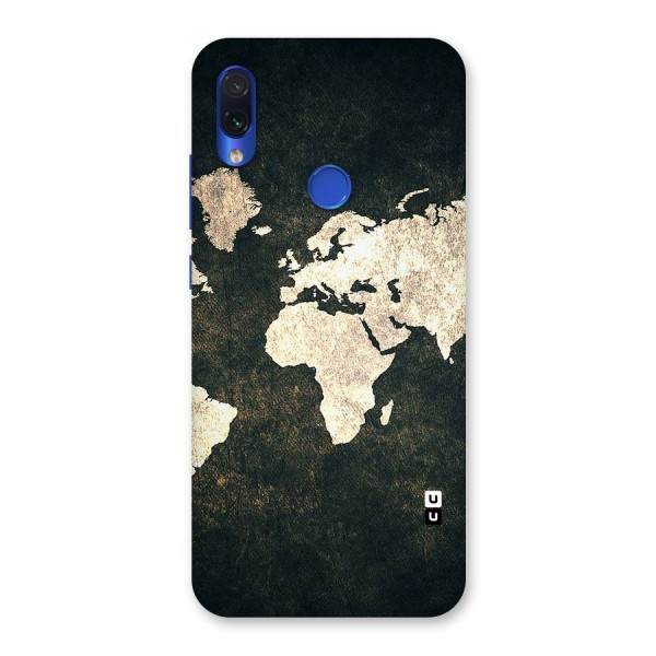 Green Gold Map Design Back Case for Redmi Note 7