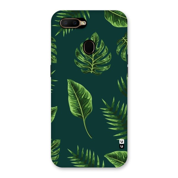Green Leafs Back Case for Oppo A5s