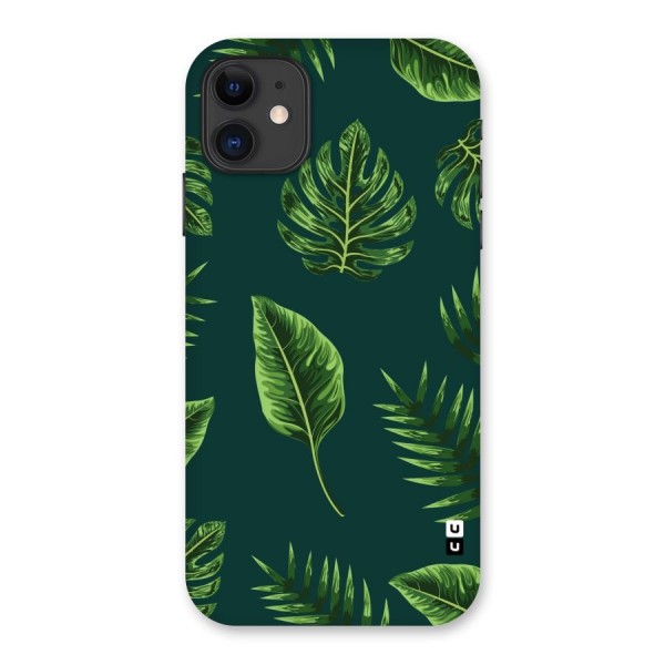 Green Leafs Back Case for iPhone 11