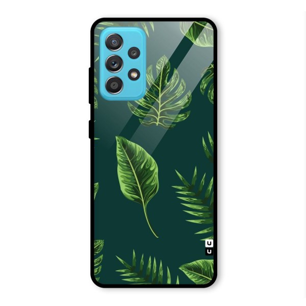 Green Leafs Glass Back Case for Galaxy A52