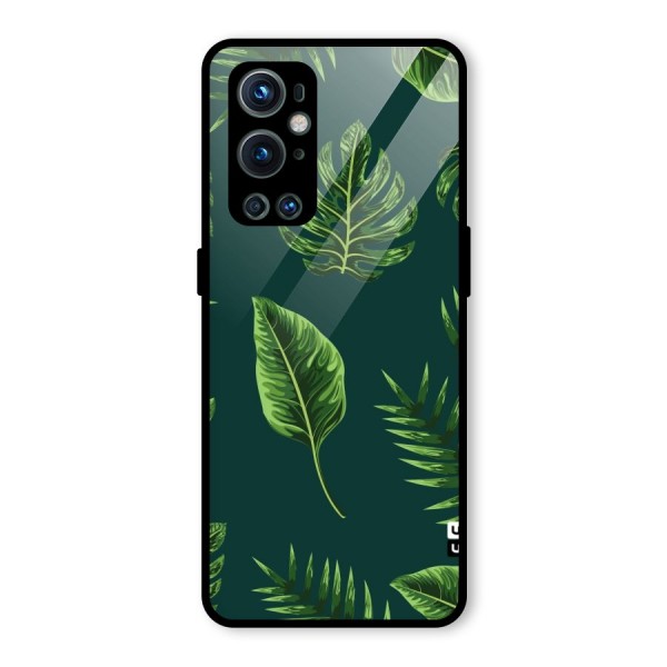 Green Leafs Glass Back Case for OnePlus 9 Pro