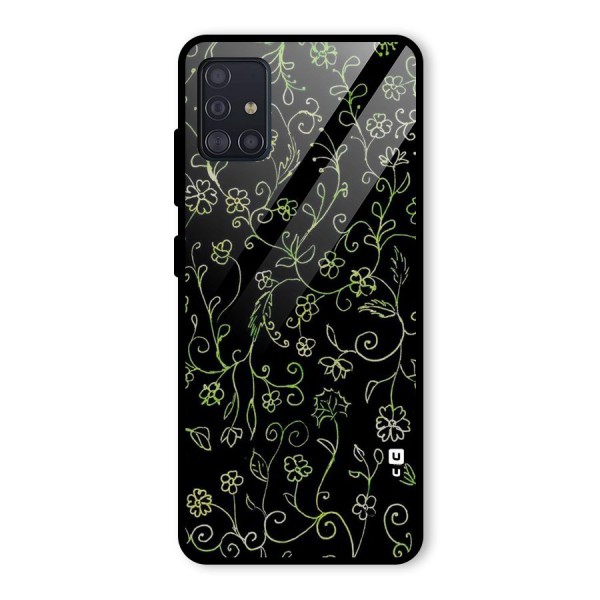 Green Leaves Glass Back Case for Galaxy A51
