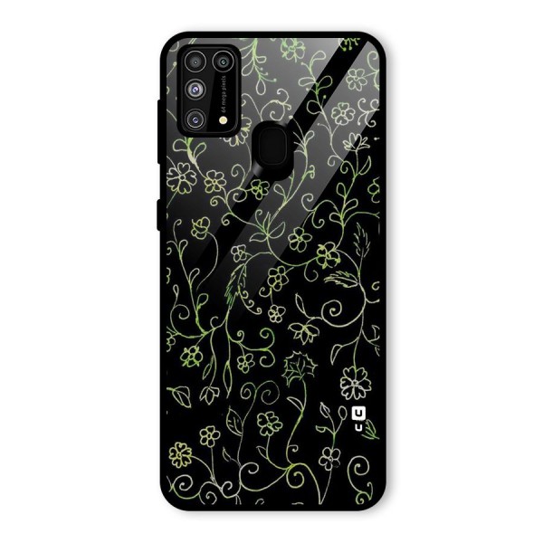 Green Leaves Glass Back Case for Galaxy M31
