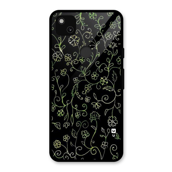 Green Leaves Glass Back Case for Google Pixel 4a