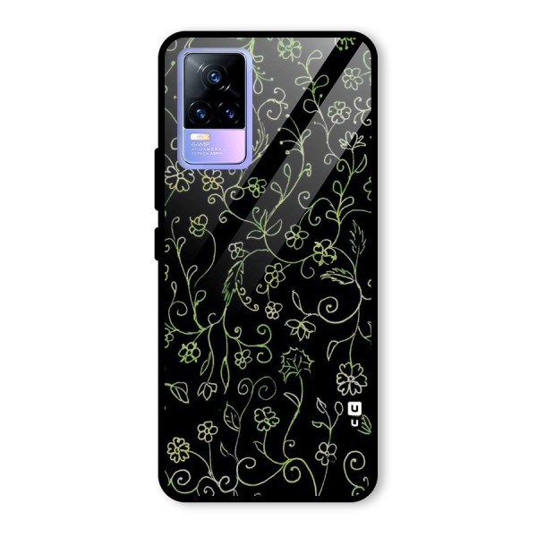 Green Leaves Glass Back Case for Vivo Y73