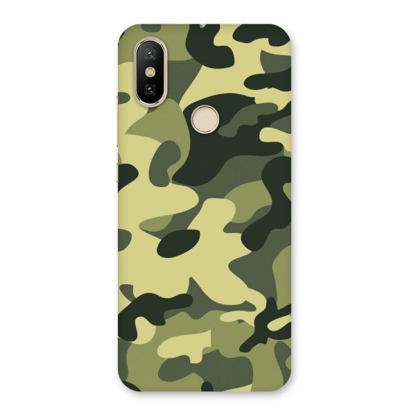 Green Military Pattern Back Case for Mi A2