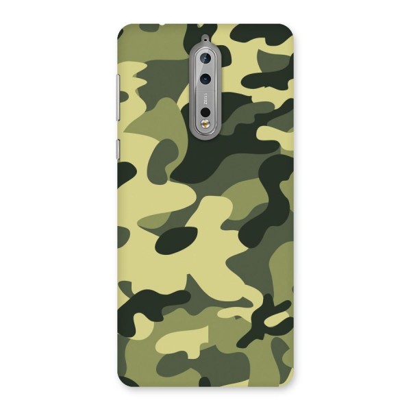 Green Military Pattern Back Case for Nokia 8