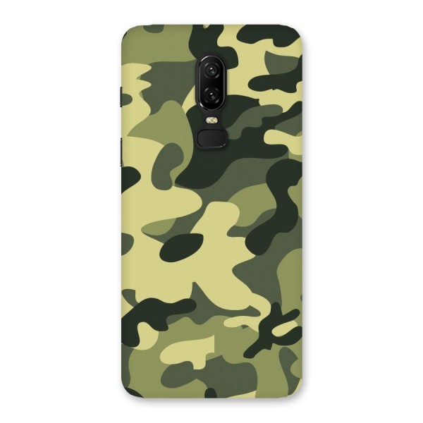 Green Military Pattern Back Case for OnePlus 6