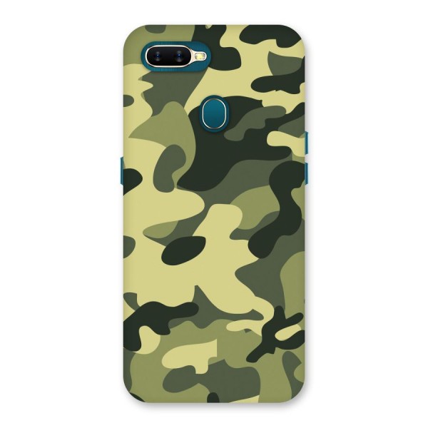 Green Military Pattern Back Case for Oppo A7