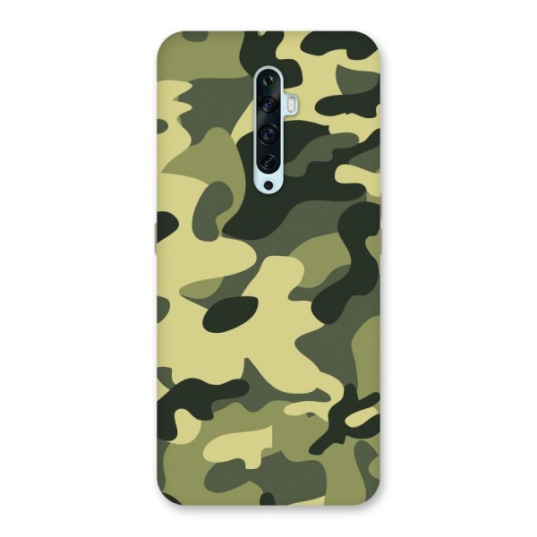 Green Military Pattern Back Case for Oppo Reno2 F