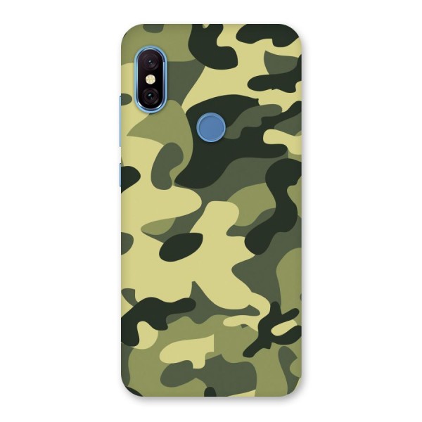 Green Military Pattern Back Case for Redmi Note 6 Pro
