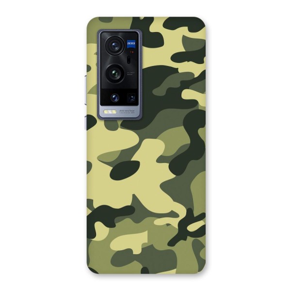 Green Military Pattern Back Case for Vivo X60 Pro Plus