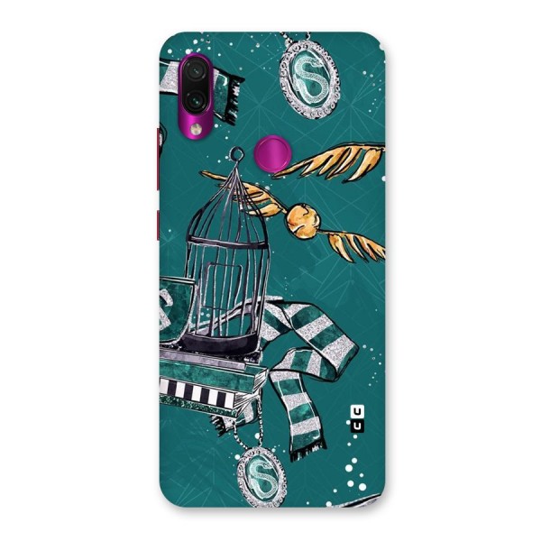 Green Scarf Back Case for Redmi Note 7 Pro