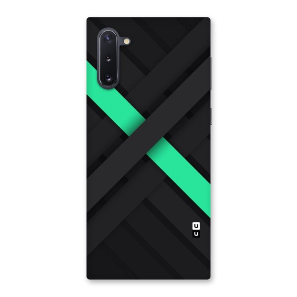 Green Stripe Diagonal Back Case for Galaxy Note 10