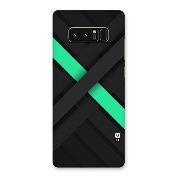Green Stripe Diagonal Back Case for Galaxy Note 8