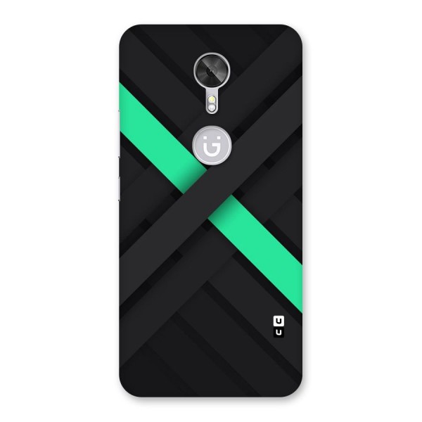 Green Stripe Diagonal Back Case for Gionee A1