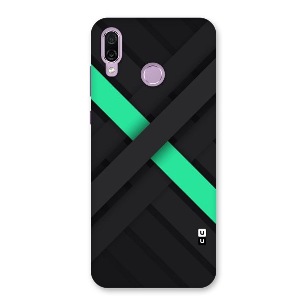 Green Stripe Diagonal Back Case for Honor Play