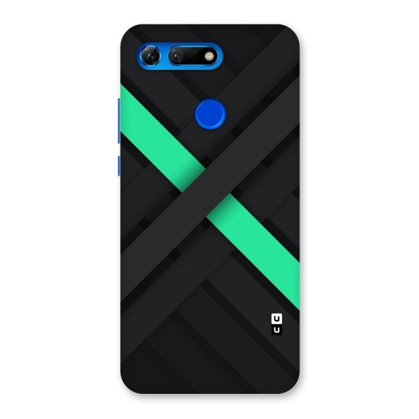 Green Stripe Diagonal Back Case for Honor View 20