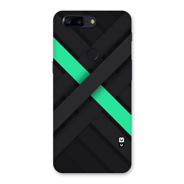 Green Stripe Diagonal Back Case for OnePlus 5T