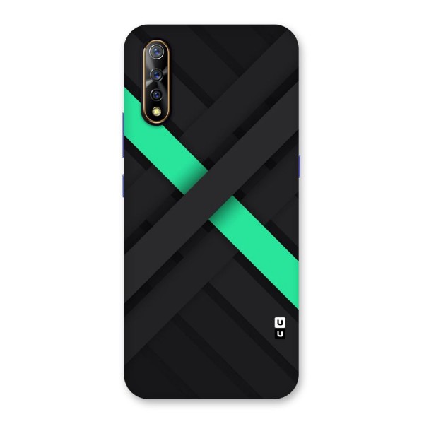 Green Stripe Diagonal Back Case for Vivo S1