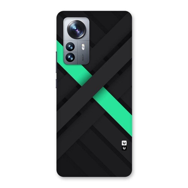 Green Stripe Diagonal Back Case for Xiaomi 12 Pro