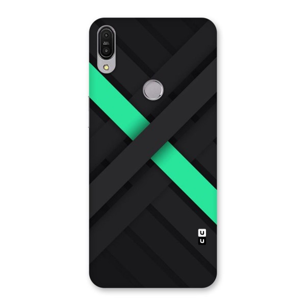 Green Stripe Diagonal Back Case for Zenfone Max Pro M1