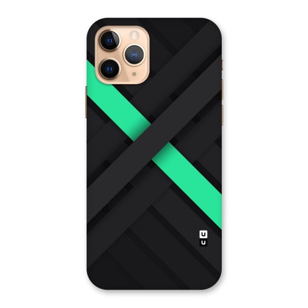 Green Stripe Diagonal Back Case for iPhone 11 Pro