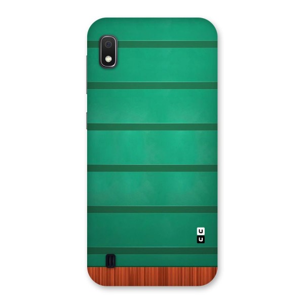 Green Wood Stripes Back Case for Galaxy A10