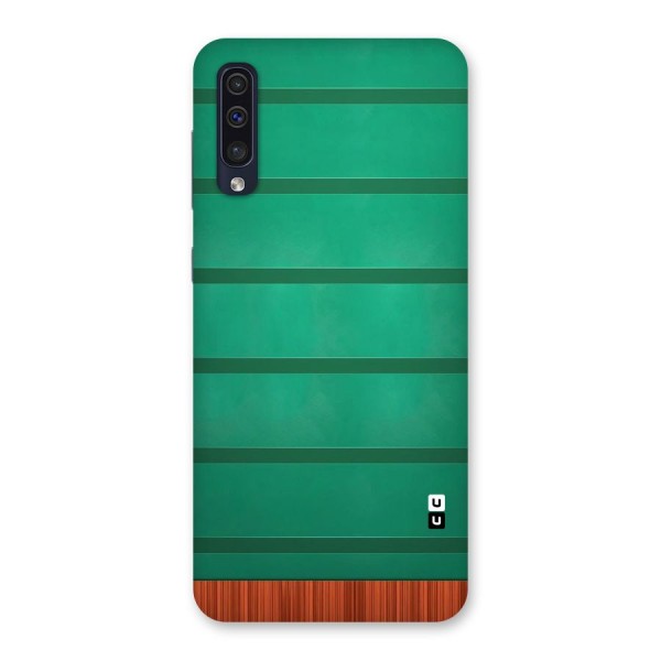 Green Wood Stripes Back Case for Galaxy A50