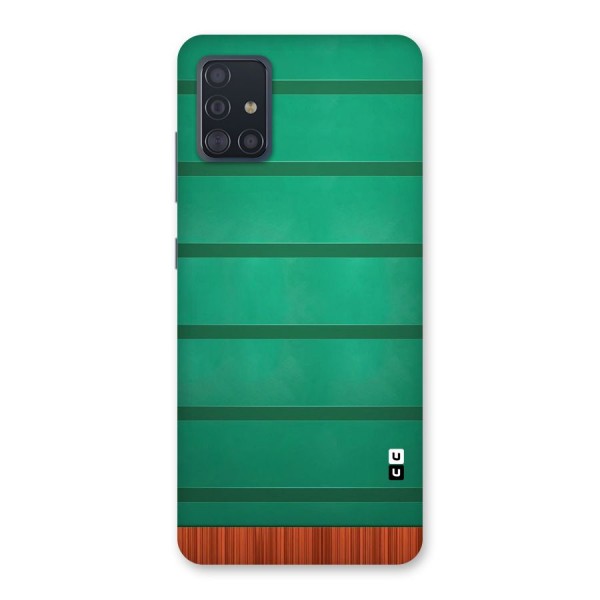 Green Wood Stripes Back Case for Galaxy A51