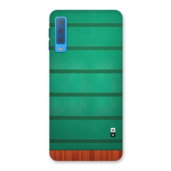 Green Wood Stripes Back Case for Galaxy A7 (2018)