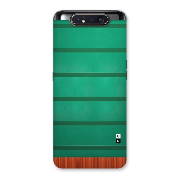 Green Wood Stripes Back Case for Galaxy A80