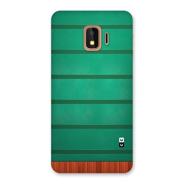 Green Wood Stripes Back Case for Galaxy J2 Core