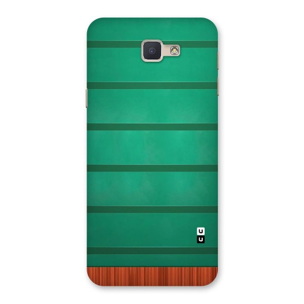 Green Wood Stripes Back Case for Galaxy J5 Prime